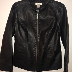 Faux Christopher & Banks Leather Jacket